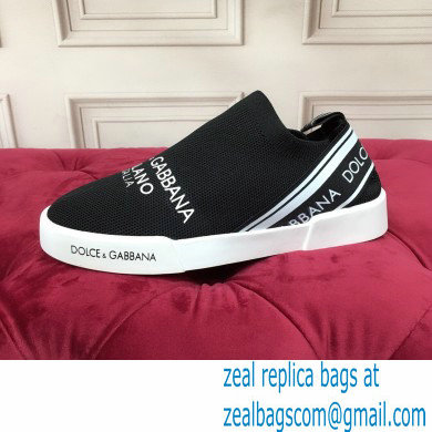 Dolce  &  Gabbana Slip On Sneakers with Logo 01 2021